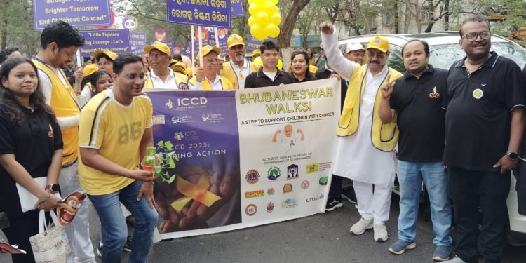 Hope on the Streets: Bhubaneswar Walk Champions Childhood Cancer Awareness