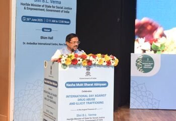 India Rallies Against Drugs: Union Minister B.L. Verma Leads National Observance of International Anti-Drug Day
