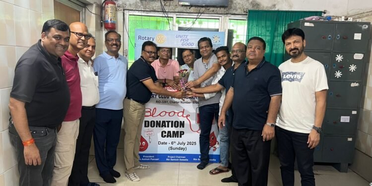 An Inspiring Act of Service: Rotary Club of Bargarh Central Organizes Blood Donation Camp