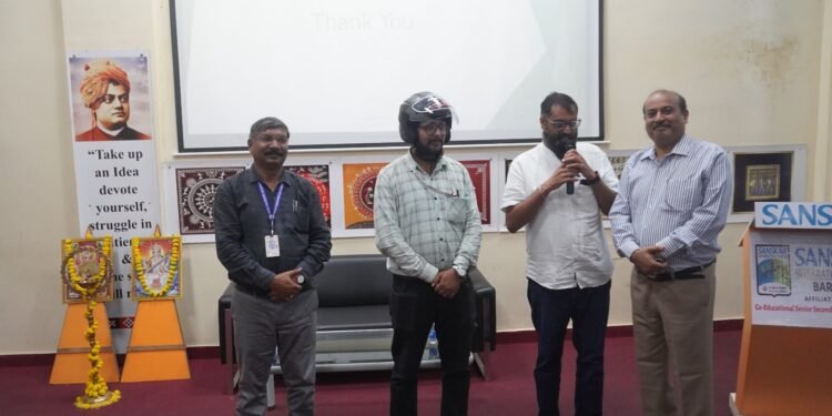 Road Safety and Traffic Awareness Program Held at Sanskar International School