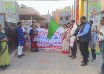 Fighters Group Leads Bargarh’s United Walk Against Cancer on World Cancer Day