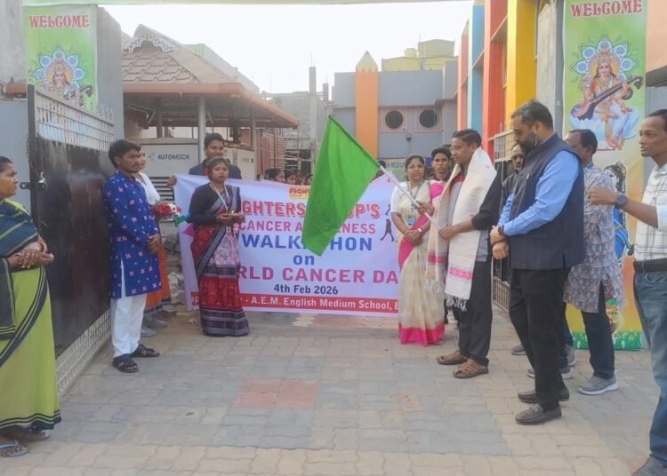 Fighters Group Leads Bargarh’s United Walk Against Cancer on World Cancer Day