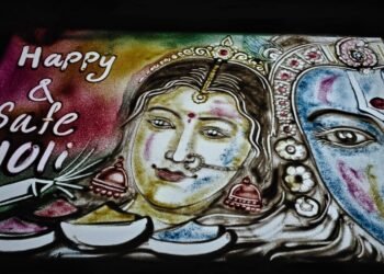 Colours of Harmony: Sand Artist Manas Kumar Sahoo Spreads Message of Safe Holi and World Peace